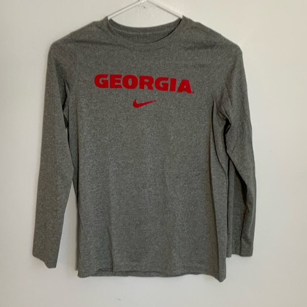 Nike Boys Long Sleeve Dri Fit Georgia Tee